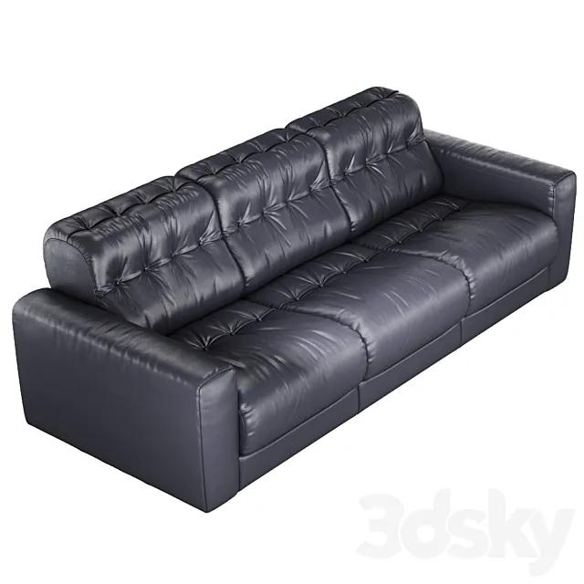 DS-40 Leather Living Room Set from De Sede 3D Model