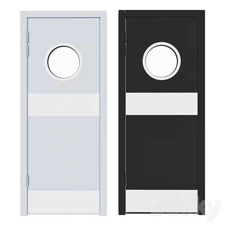 DSK Iluminated doors 3D Model Free