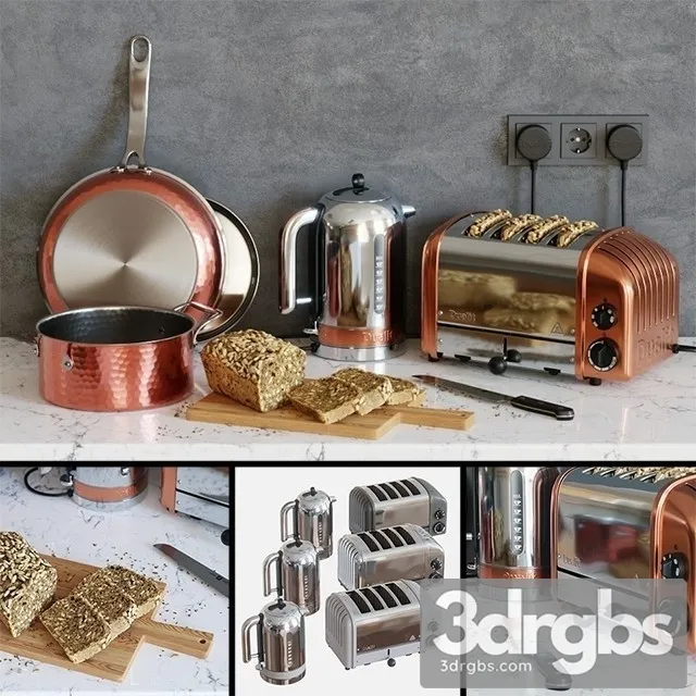 Dualit Toaster Set 3D Model Free