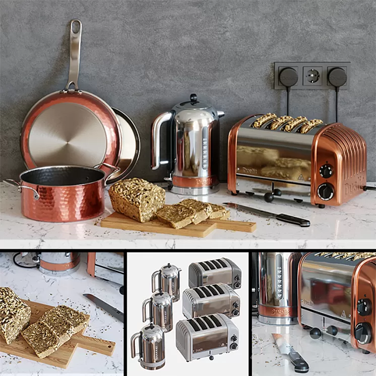 Dualit Toaster Set 3D Model