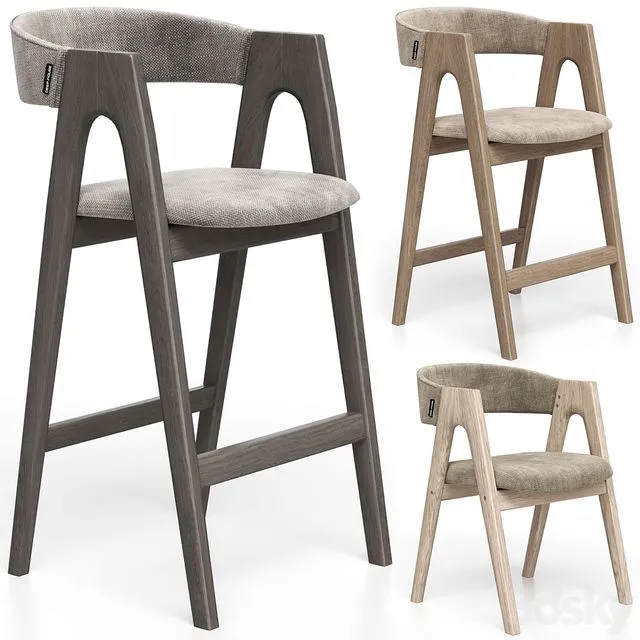 Dublin chair regular bar and half-bar from Deephouse 3D Model