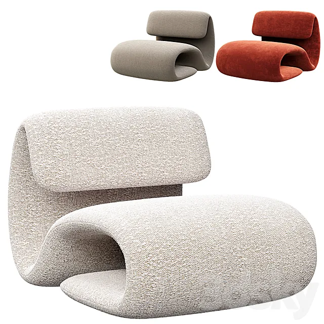 DUBNA lounge chair 3D Model