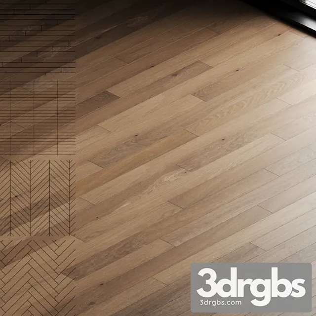 Dubovaia Parketnaia Doska 09 Wood Floor Set 3D Model Free