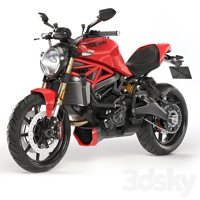 Ducati Monster 1200 S 3D Model