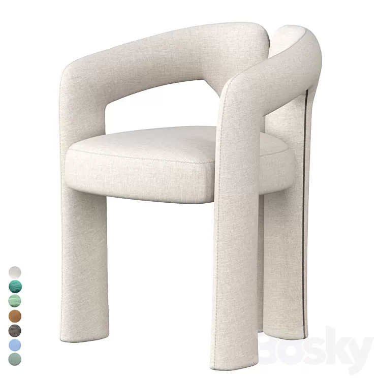 Dudet chair by Cassina 3D Model