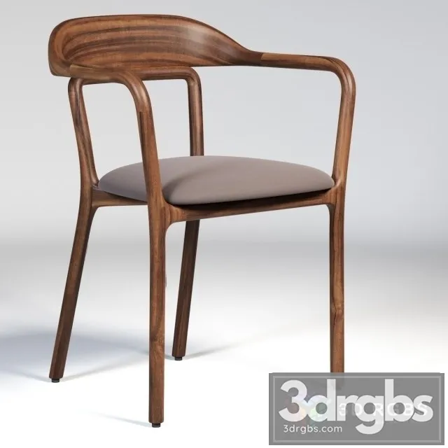 Duet Upholstered Chair 3D Model Free