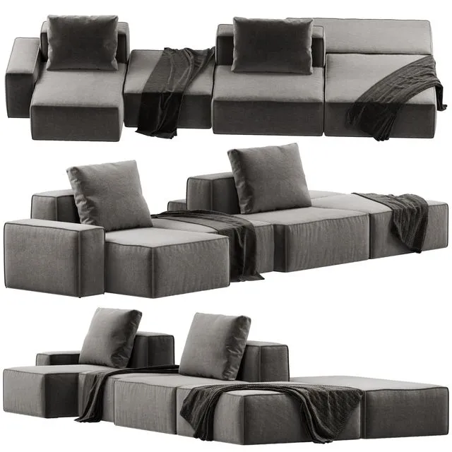 Dukas Lay 1 modular sofa 3D Model