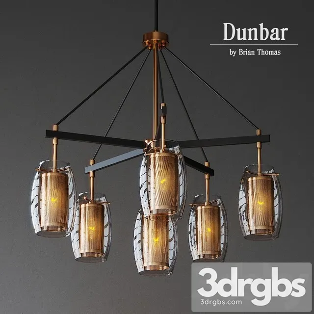 Dunbar 6 Ligt Chandelier Savoy House 3D Model Free