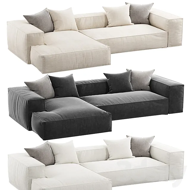 Dunbar Corner Sofa by FEST Amsterdam 3DModel