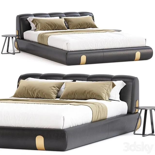 Dune bed by shake design 3D Model