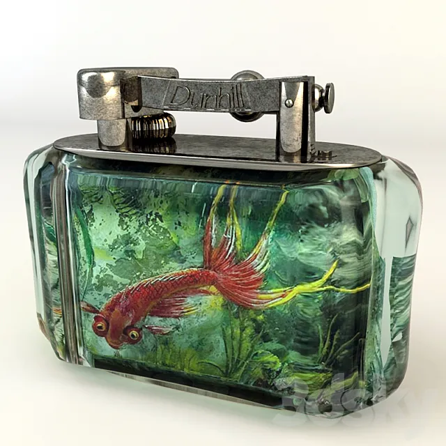 Dunhill Aquarium Table Lighter 3D Model