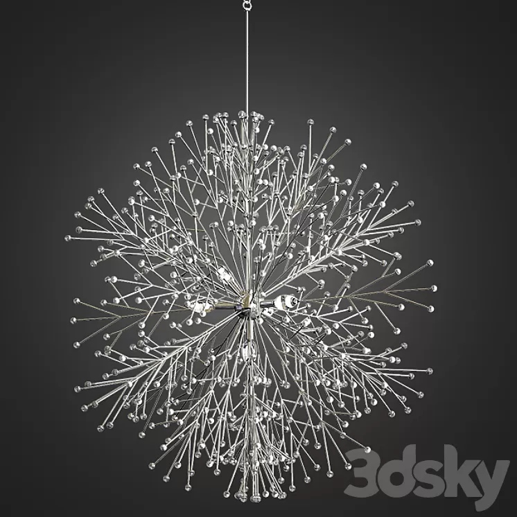 Dunkirk Chandelier by Hudson Valley Lighting 3D Model