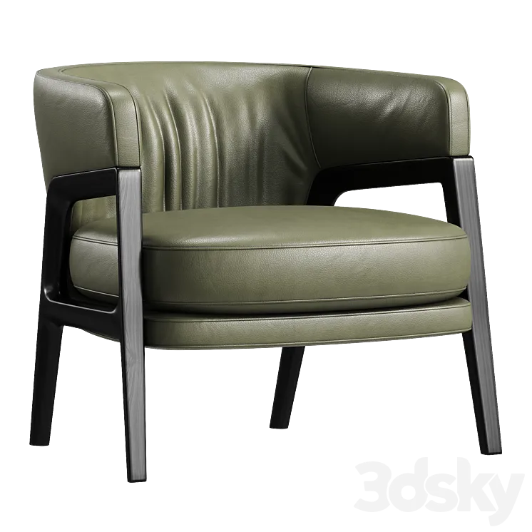 Duo Armchair by Paltrona Frau 3D Model Free