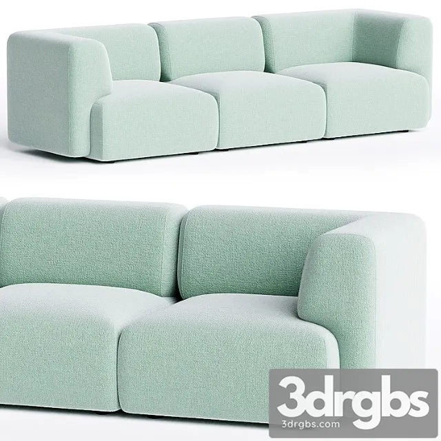 Duo mini 3 seater sofa by sancal