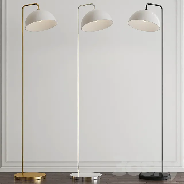 Duomo brushed gold floor lamp 3D Model