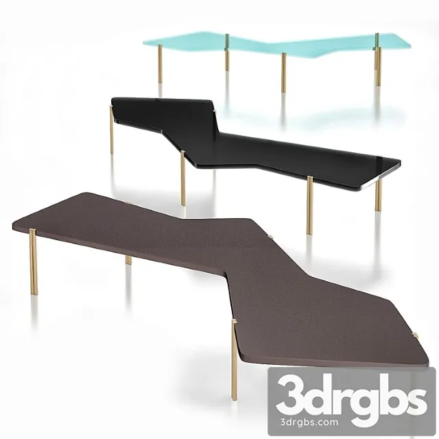 Durame dark jean coffee table 2 3D Model Free