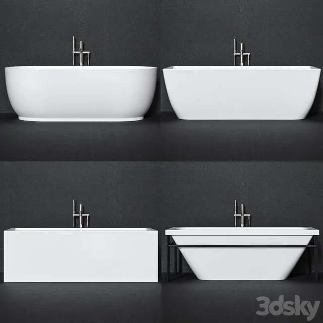 Duravit Bath Set 1 3D Model