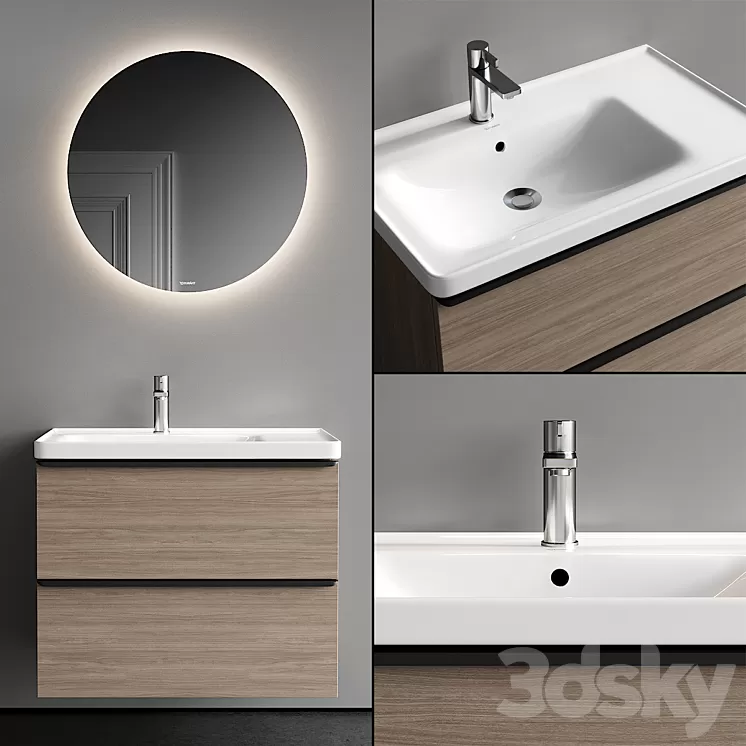 Duravit D-Neo Vanity Unit Set 1 3D Model