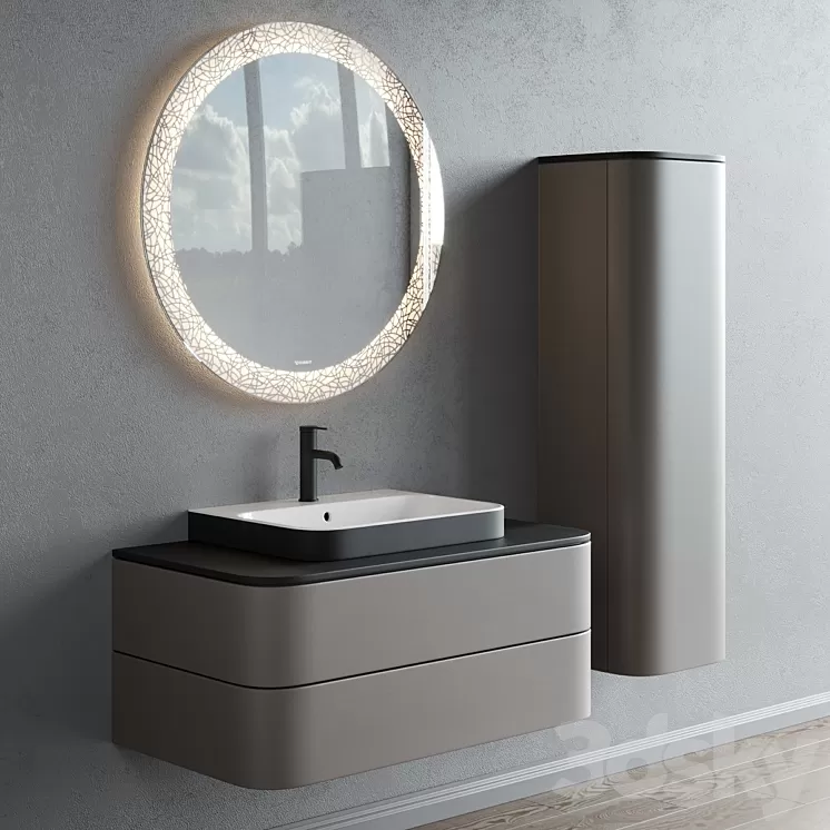 Duravit HAPPY D.2 PLUS | Single vanity unit 3D Model