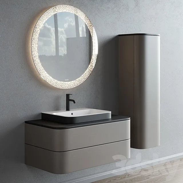 Duravit HAPPY D.2 PLUS | Single vanity unit 3DModel