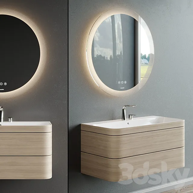 Duravit Happy D.2 Plus | Vanity unit 3D Model