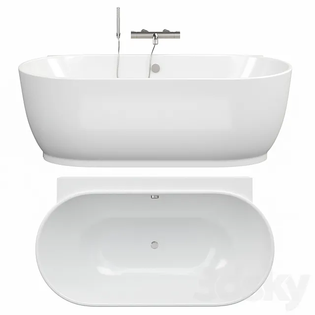 Duravit Luv Badewanne Vorwandversion 3D Model