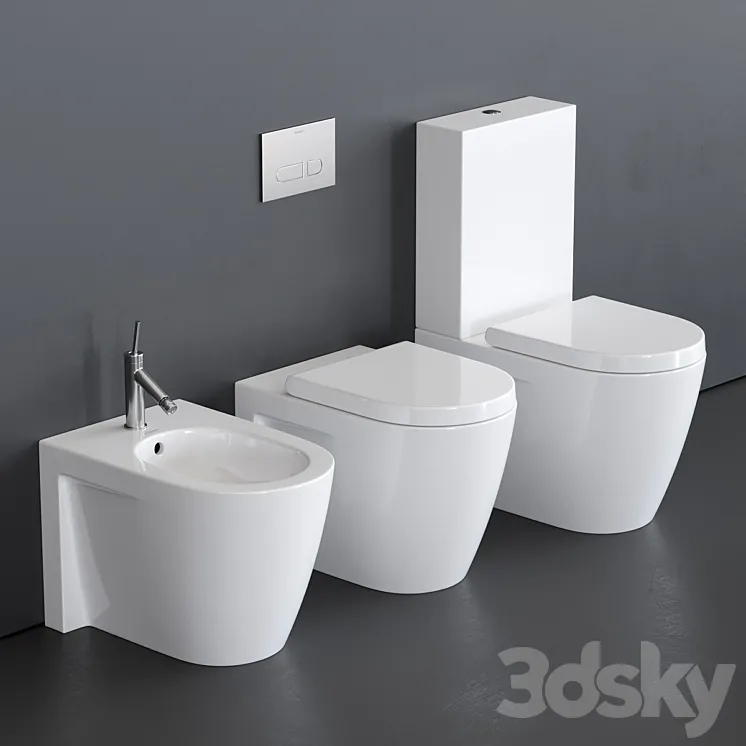 Duravit Starck 2 WC 3D Model Free