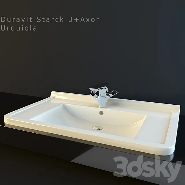 Duravit Starck 3 + Axor Urquiola 3DModel