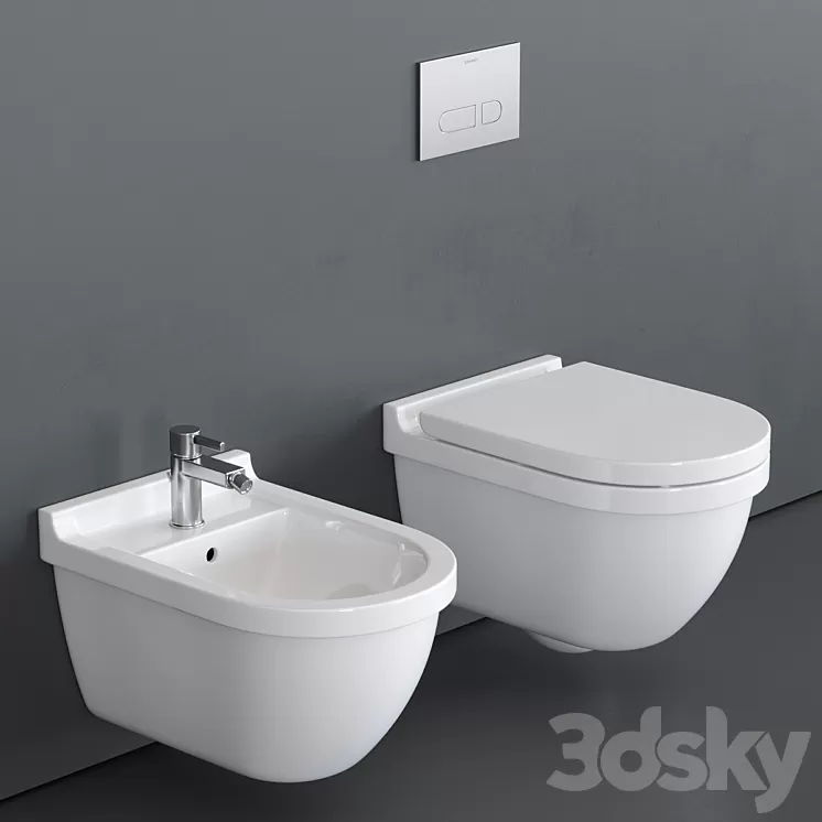 Duravit Starck 3 Wall-hung WC 3D Model