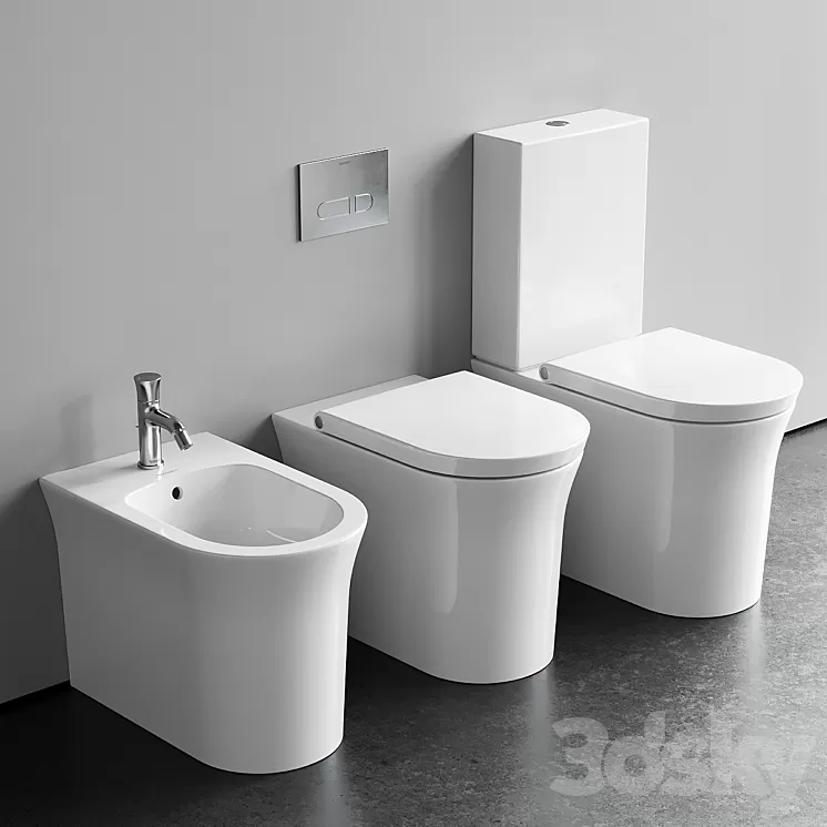 Duravit White Tulip WC 3D Model Free
