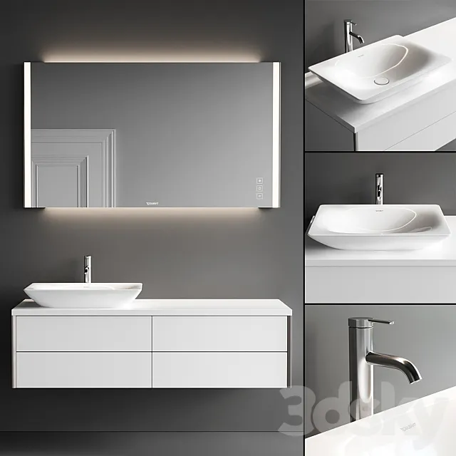 Duravit XViu Vanity Unit Set 2 3DModel