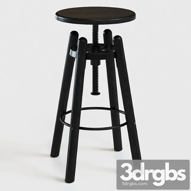 Duval adjustable stool 2 3D Model Free