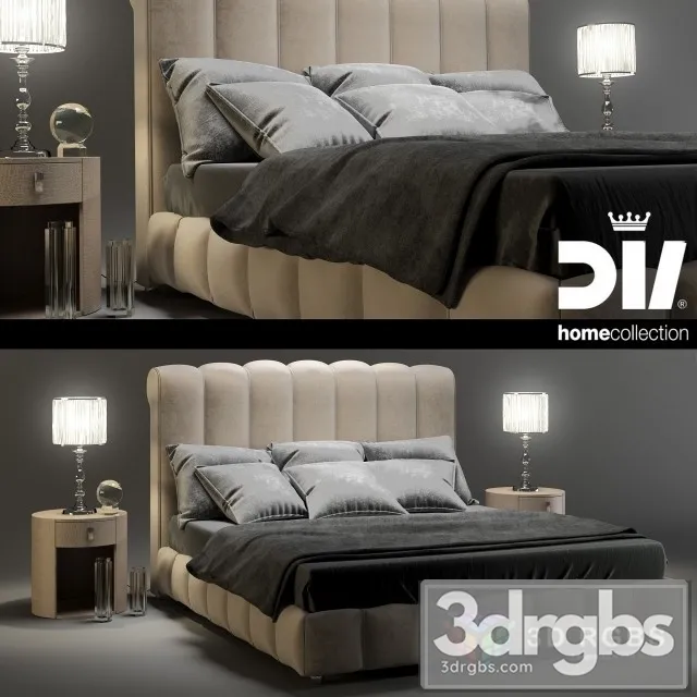 DV Home Bed Byron Letto 3D Model Free