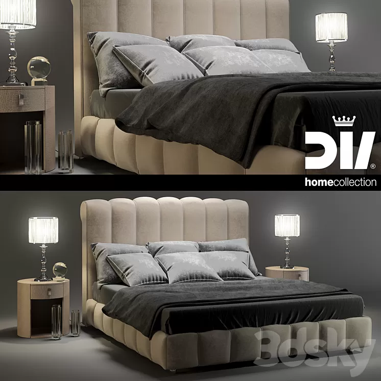 DV HOME collection bed BYRON letto 3D Model