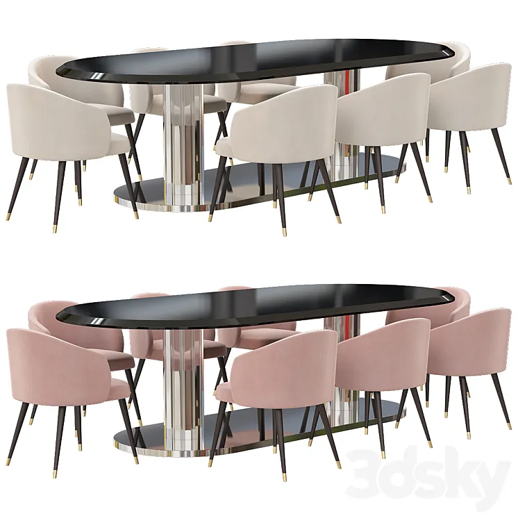 DV Home Collection Douglas Plaza Tavolo 3D Model Free