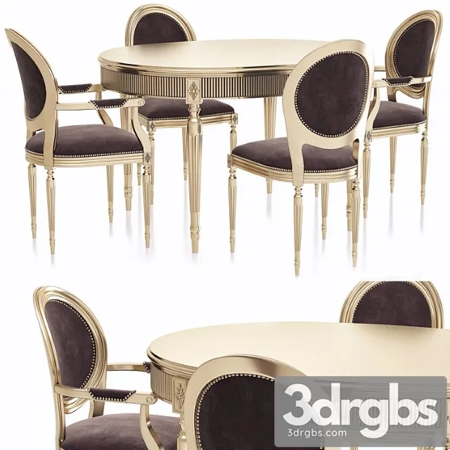 Dv home collection vanity tavolo 2 3D Model Free