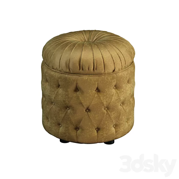 DV home VELVET DOT pouf capitonnee