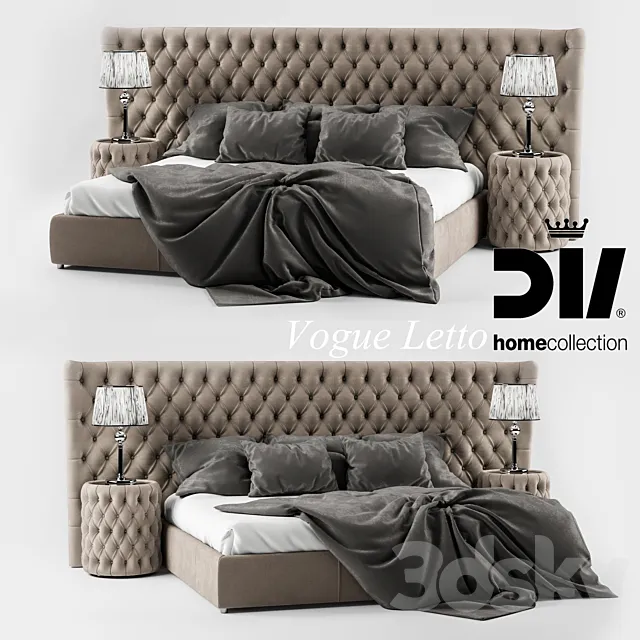 DV HOME Vogue letto 3DModel