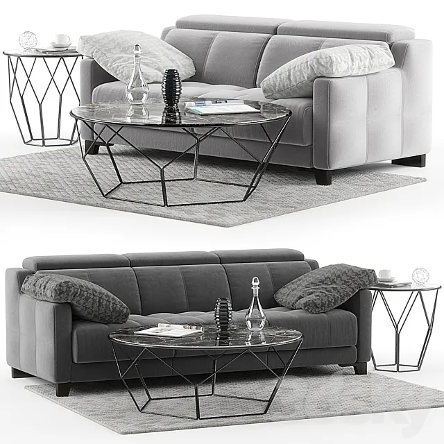 DVN Star Gino sofa set 3DModel