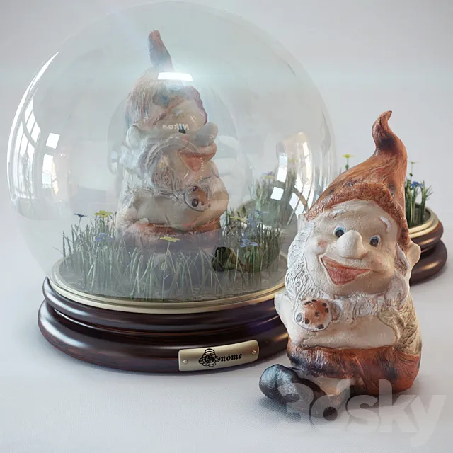 Dwarf in a glass bowl Free Download