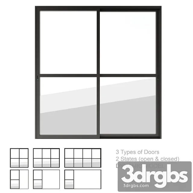 Dynamic sliding doors set 03 Free Download