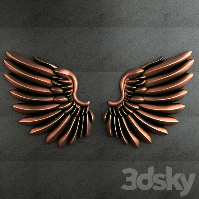 Eagel Wing Relief 001 3DModel