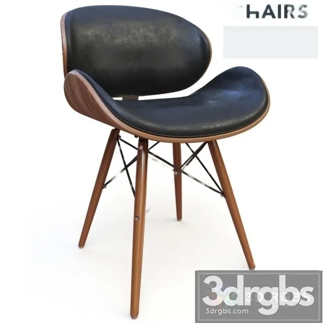 Eames DSW Eiffel Retro Chair 3D Model Free