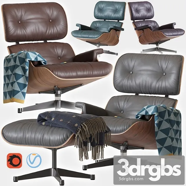Eames Lounge Chair 1 3D Model Free
