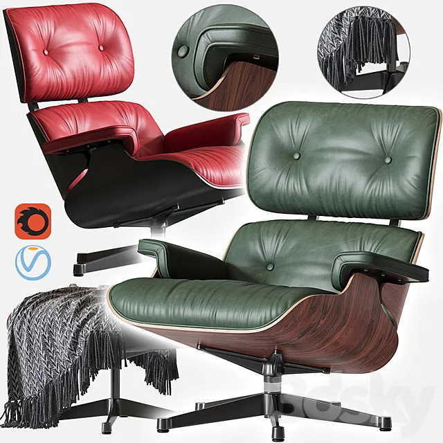 Eames Lounge Chair 3D Model