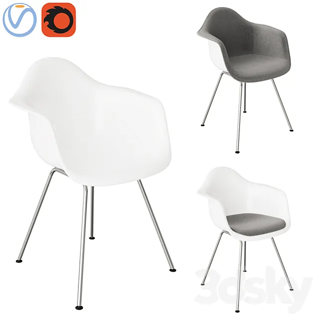Eames plastic armchair 3D Model