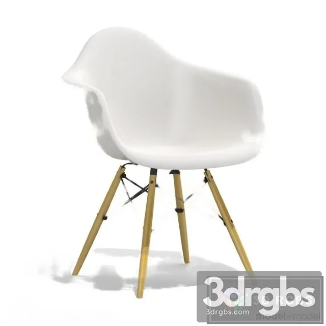 Eames Plastic Armchair DAW 02 3D Model Free