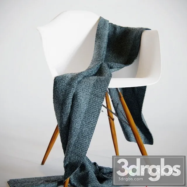 Eames Plastic Armchair DAW 3D Model Free