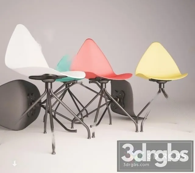 Eames Plastic Color Chair 3D Model Free