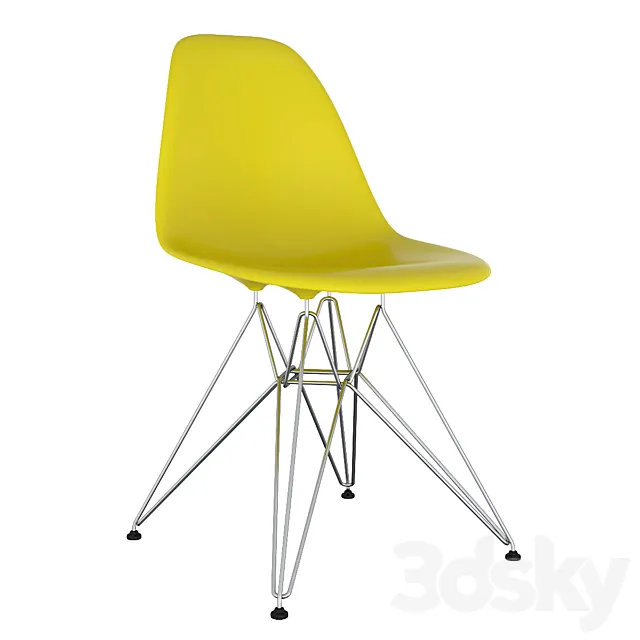 Eames Plastic Side Chair DSR Stuhl Vitra 3D Model